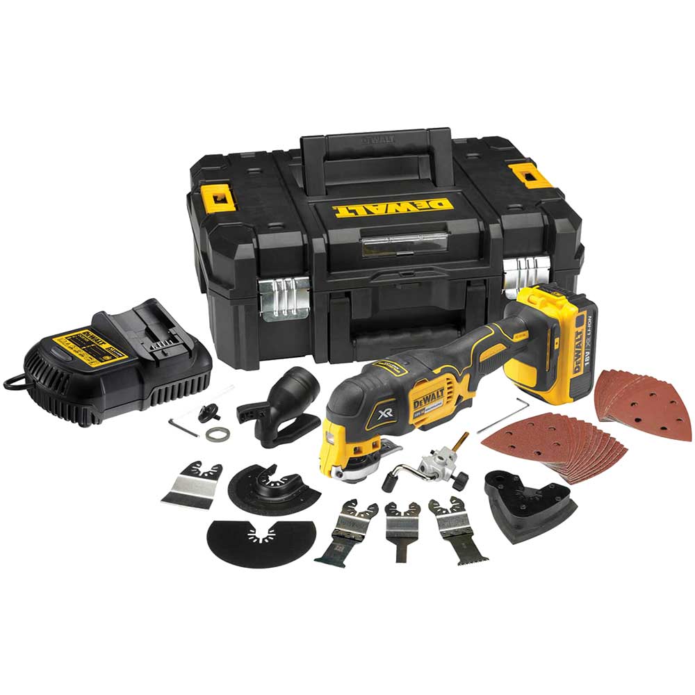 Photo of Dewalt Dcs355 18v Xr Cordless Brushless Oscillating Multi Tool 1 X 5ah Li-ion Charger Case & Accessories