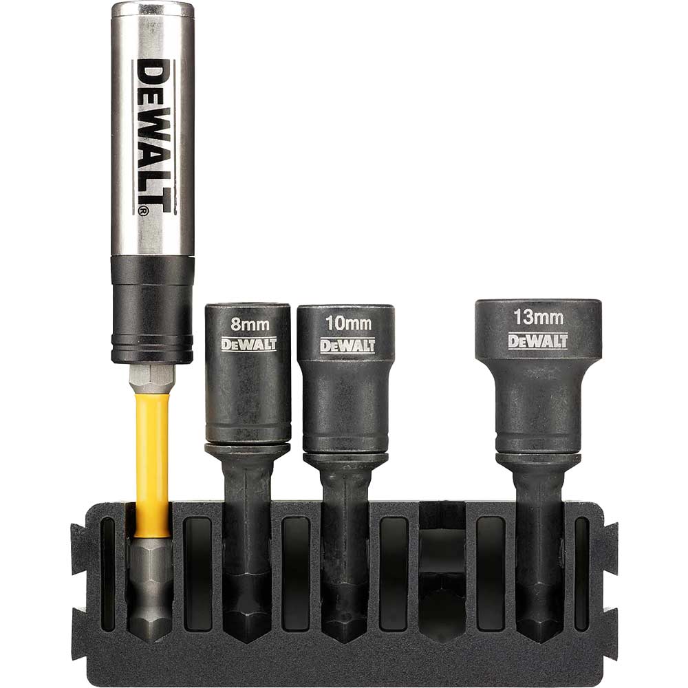 Image of DeWalt 4 Piece Cleanable Nut Driver and Torsion Bit Holder Bar Set