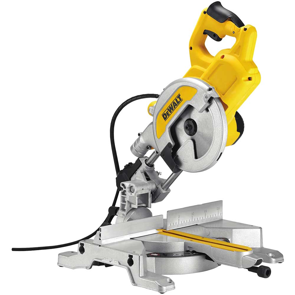 DeWalt DWS777 XPS Sliding Compound Mitre Saw 216mm 110v