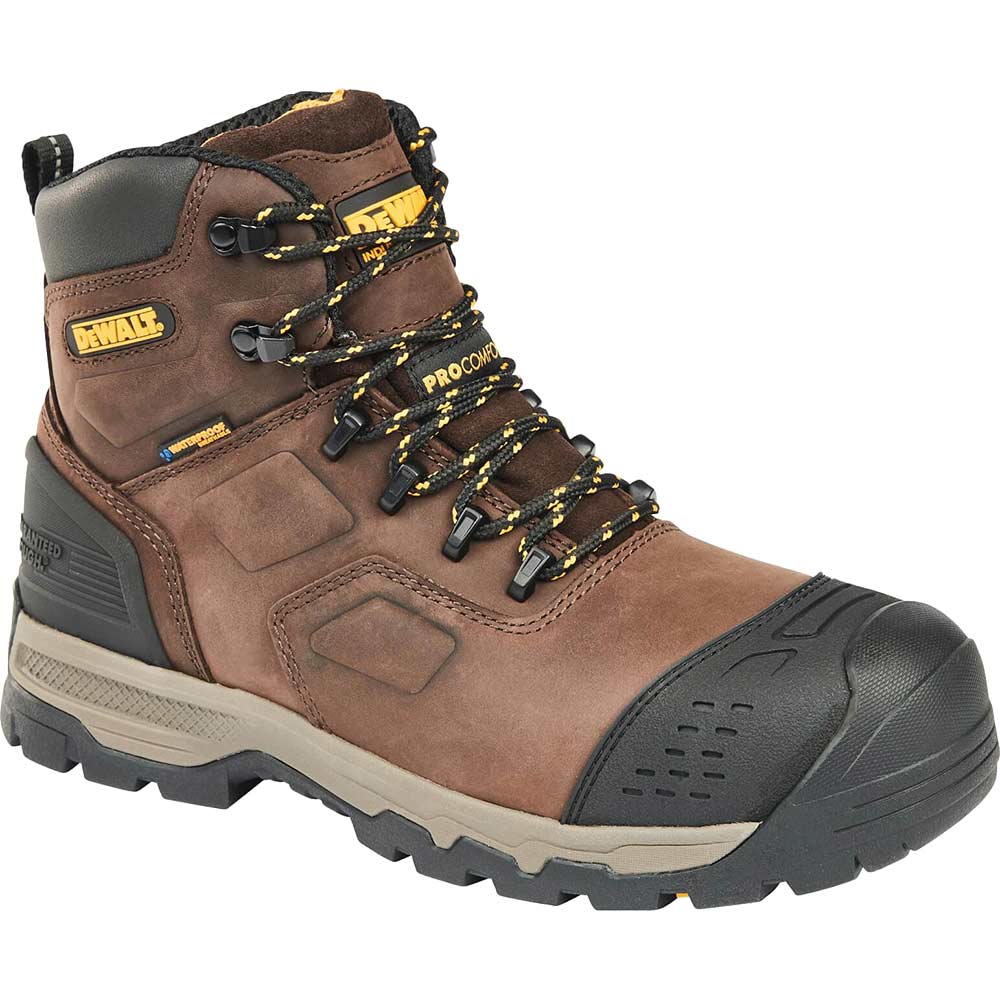 Photo of Dewalt Bulldozer Waterproof Pro Comfort Work Boots Brown Size 6