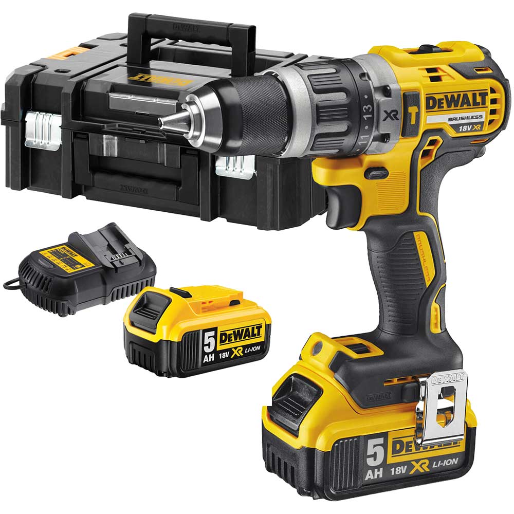 Photo of Dewalt Dcd796 18v Xr Brushless Cordless Combi Drill 2 X 5ah Li-ion Charger Case