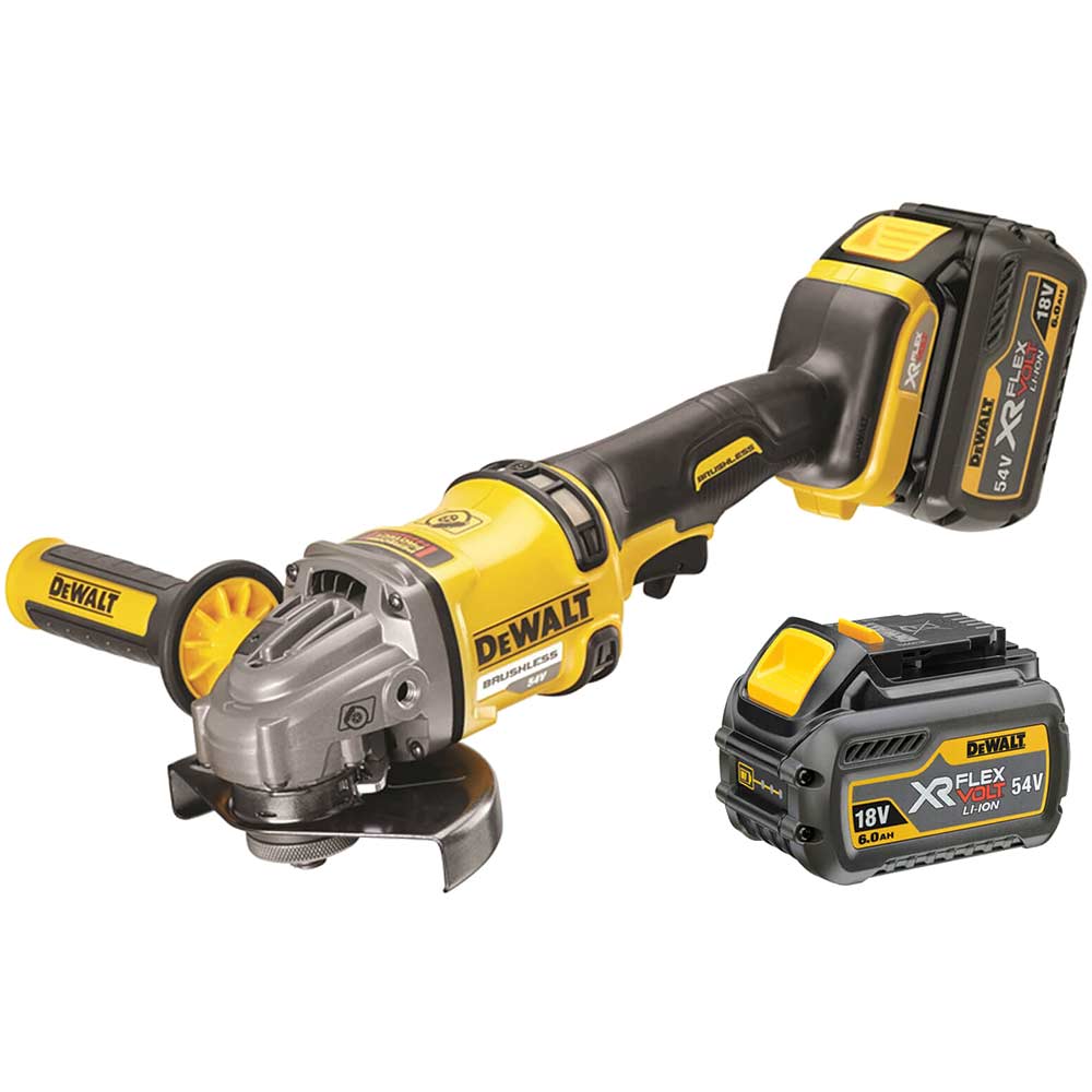 DeWALT DCG414T2 FlexVolt XR Grinder 125mm 54V 2 x 2.0Ah Li-ion