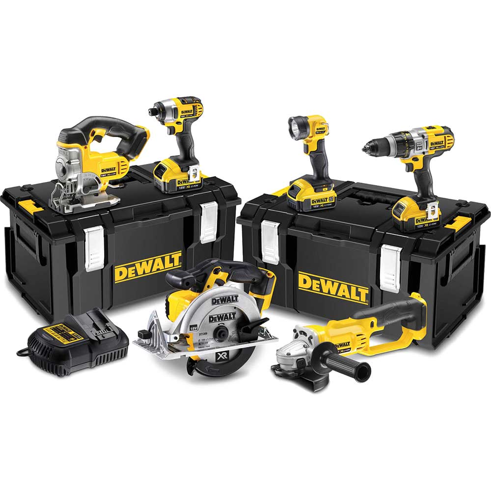 DeWalt DCK692M3 18v XR Cordless 6 Piece Power Tool Kit Power Tool Kits