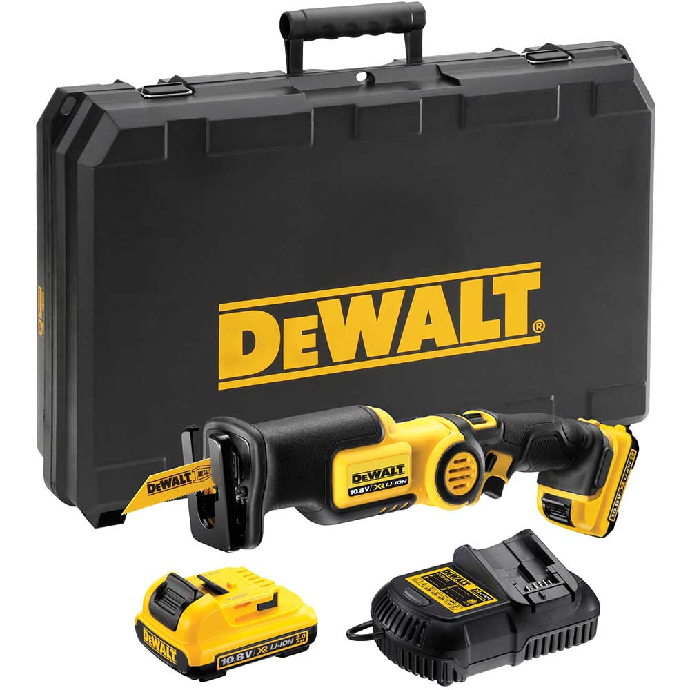 DeWALT Sega a gattuccio a batteria , 10.8V, corsa 14mm, velocità 0 ? 2700spm, DCS310D2