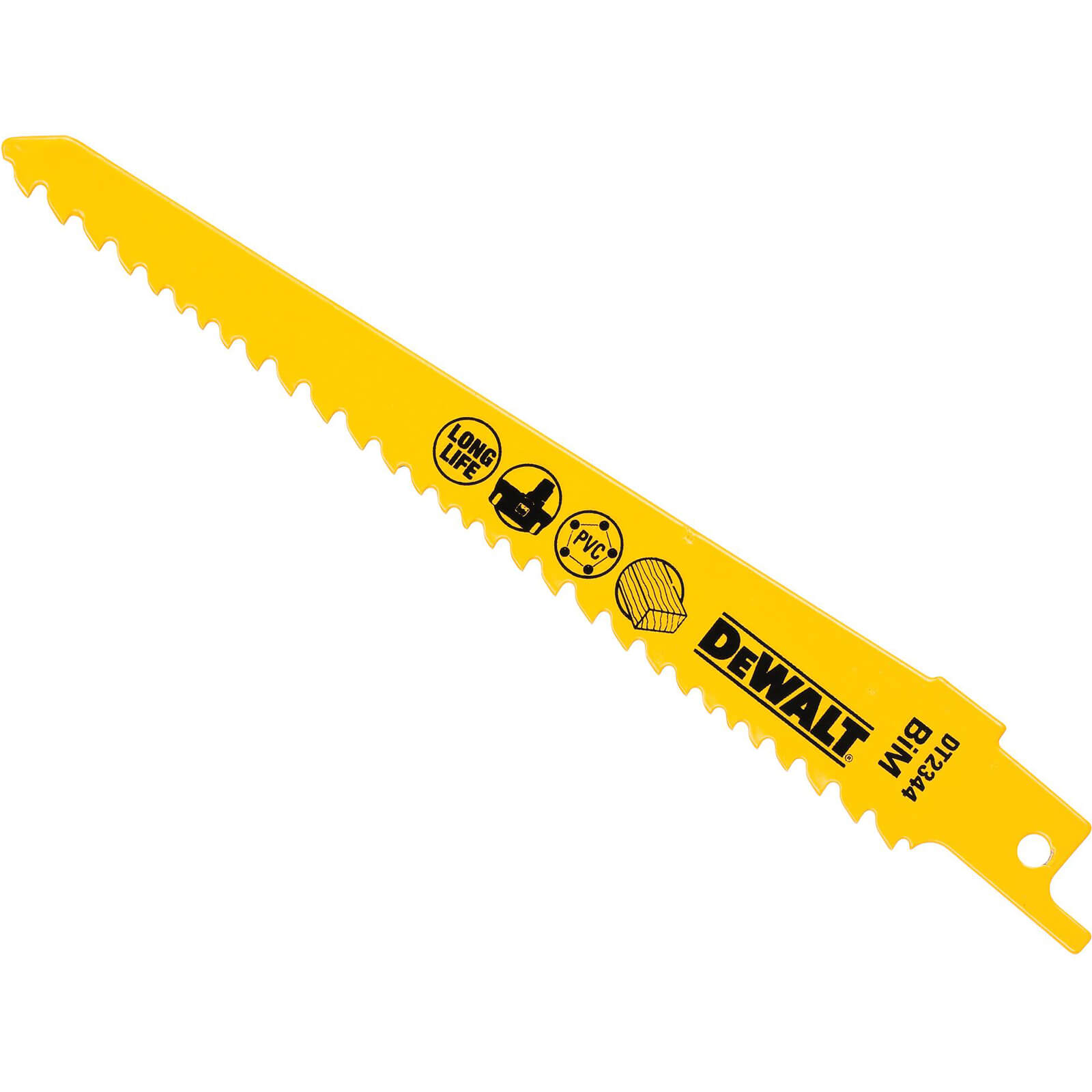 DeWalt BM Cordless Wood and Plastic Cutting Reciprocating Sabre Saw Blades 152mm Pack of 5