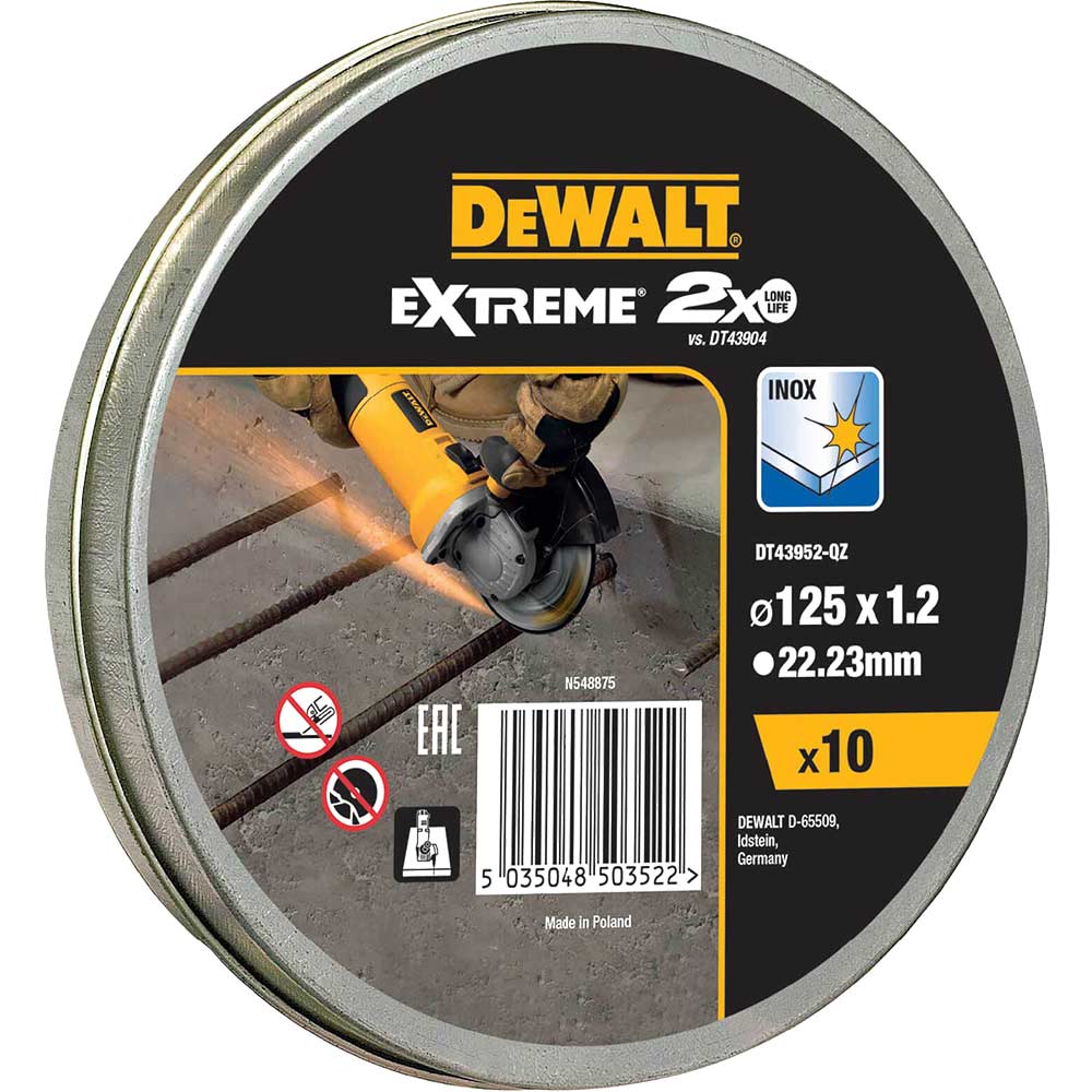 DeWalt Extreme 2x Thin Stainless Steel Cutting Disc Cutting Discs