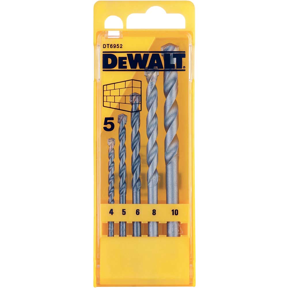 Photo of Dewalt 5 Piece Masonry Drill Set