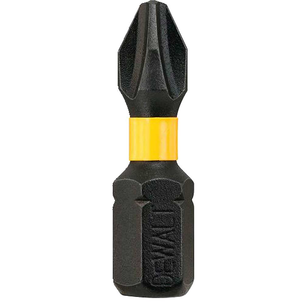 Photo of Dewalt Phillips Extreme Impact Torsion Screwdriver Bit Ph2 25mm Pack Of 5