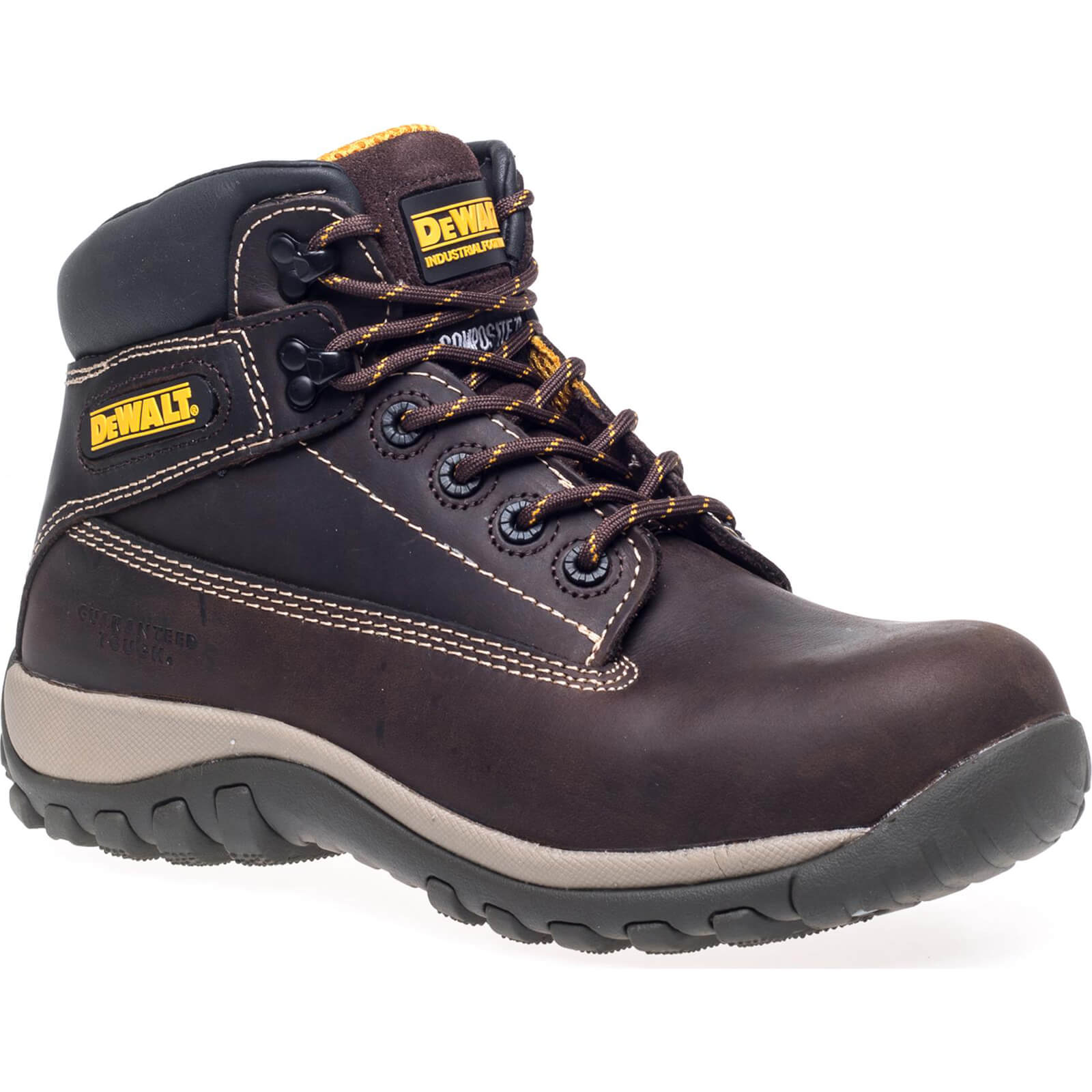 DeWalt Hammer Non Metallic Safety Boots Brown Size 6