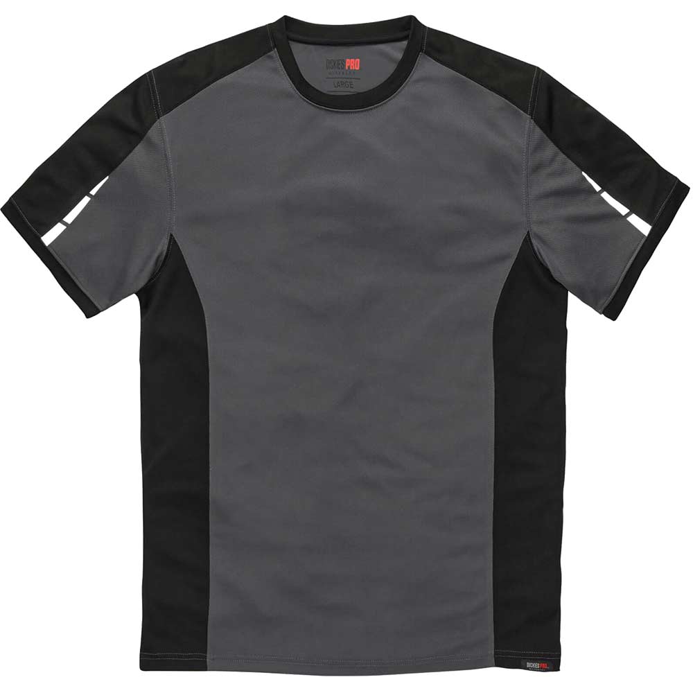 Image of Dickies Mens Pro T-Shirt Grey/ Black S