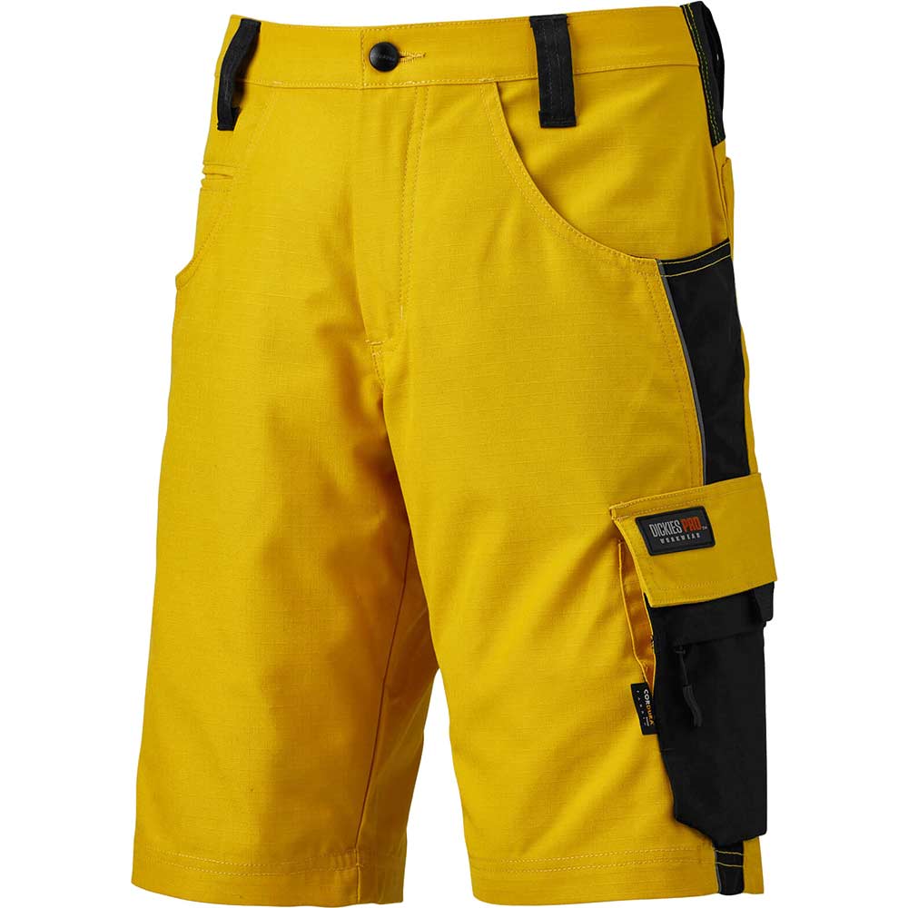 Image of Dickies Mens Pro Shorts Yellow / Black 44"