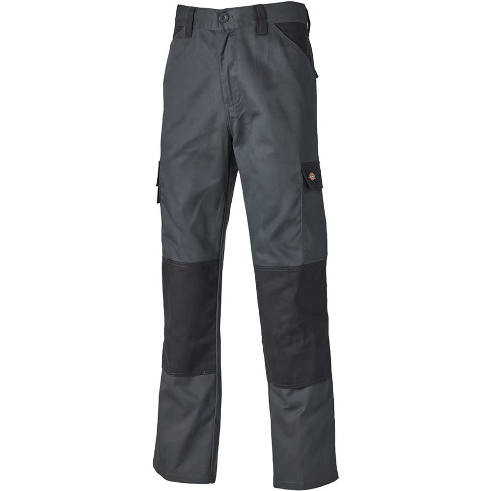 Photo of Dickies Mens Everyday Trousers Grey / Black 48