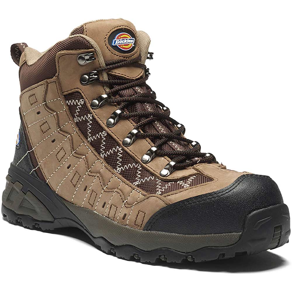 Photo of Dickies Mens Gironde Safety Boots Brown Size 11.5