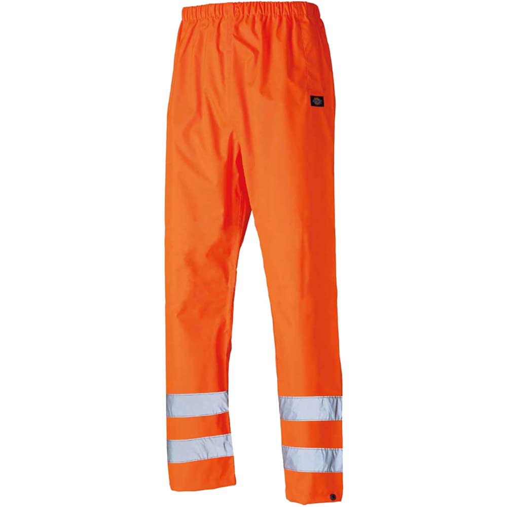 Image of Dickies Hi Vis Highway Safety Trousers Orange 2XL
