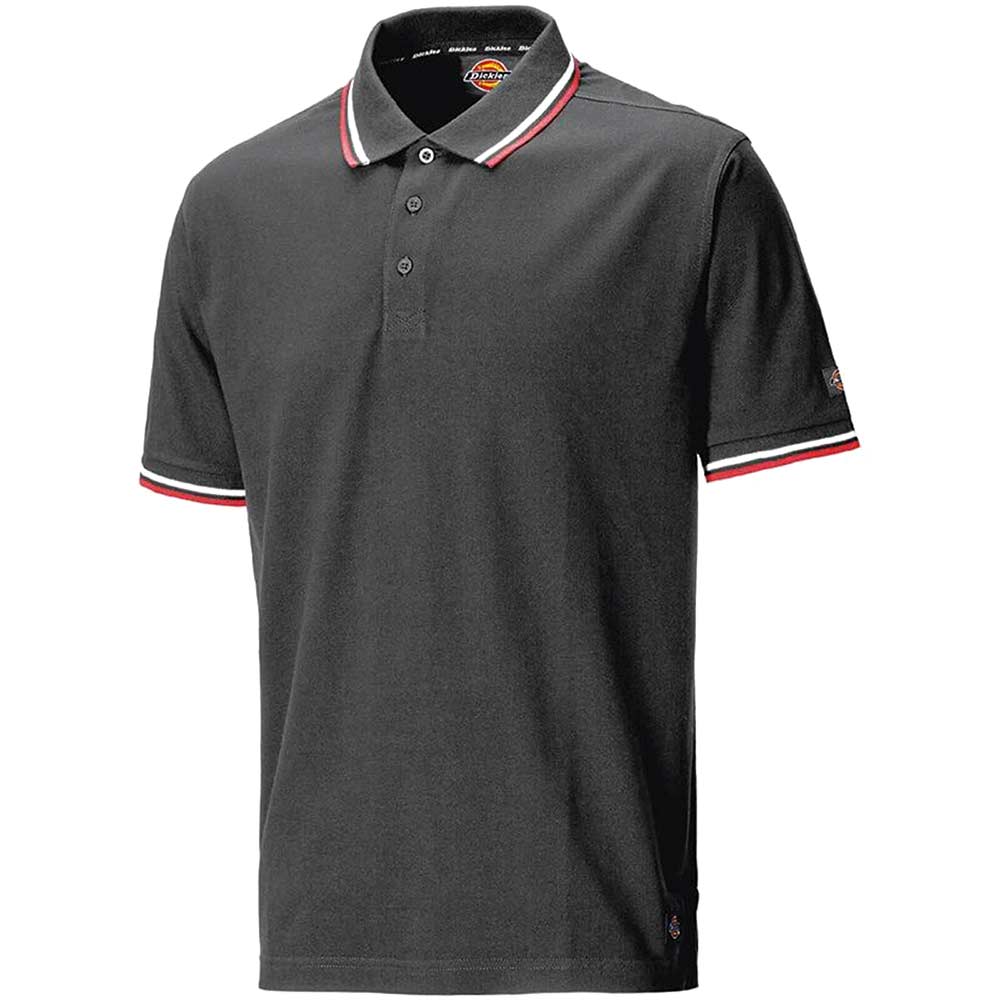 Image of Dickies Mens Riverton Polo T Shirt Grey S