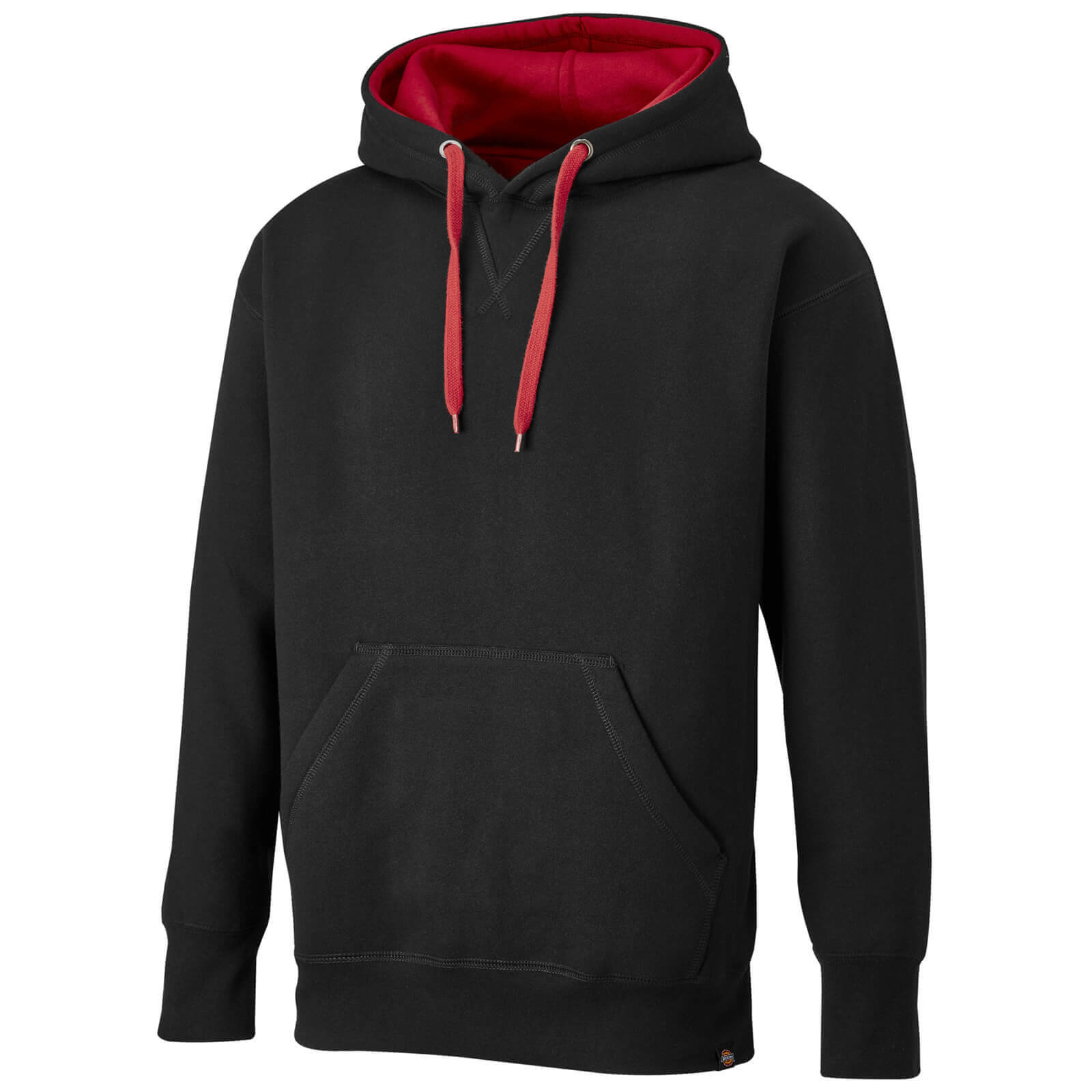 dickies-mens-two-tone-pullover-hoodie-black-red-xl