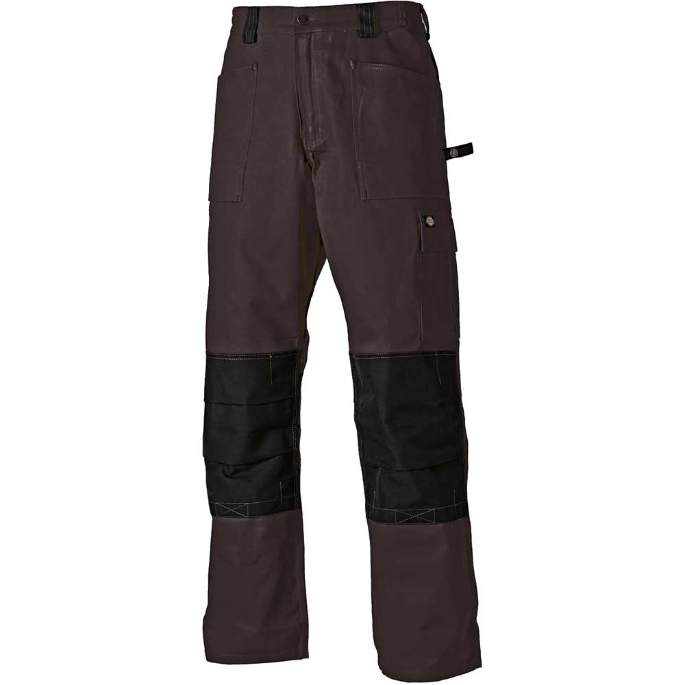 Image of Dickies Mens Grafter Duo Tone 290 Trousers Brown / Black 28" 31"