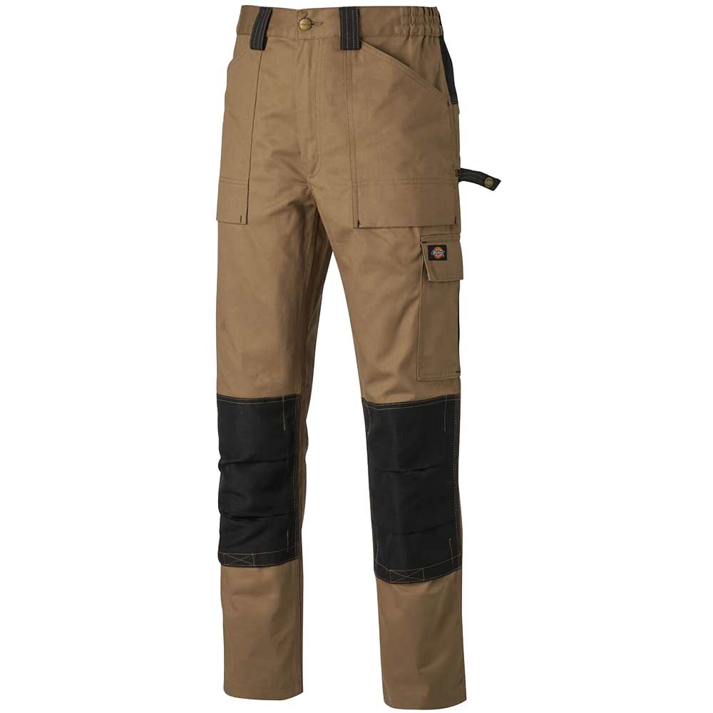 Photo of Dickies Mens Grafter Duo Tone 290 Trousers Khaki / Black 38