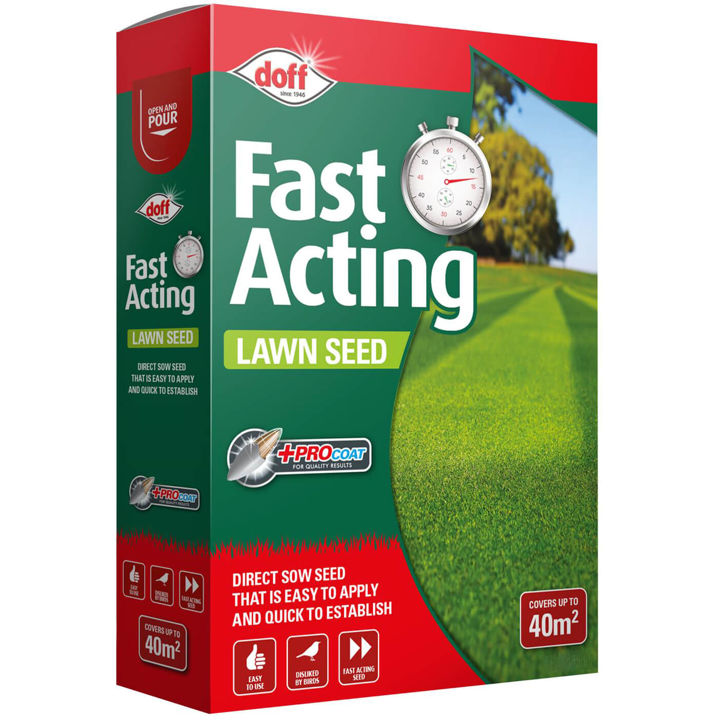 Image of Doff Hard Wearing Lawn Seed 500g