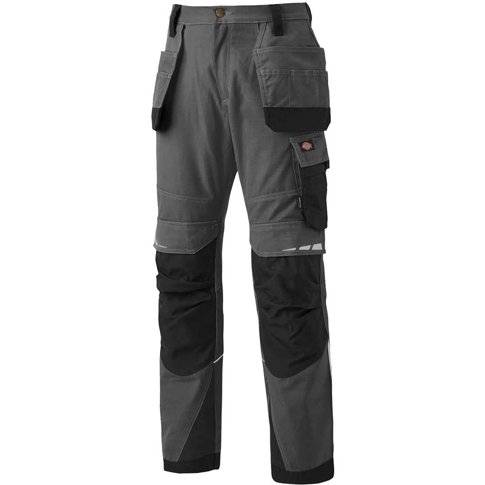Photo of Dickies Mens Pro Holster Trousers Grey / Black 28