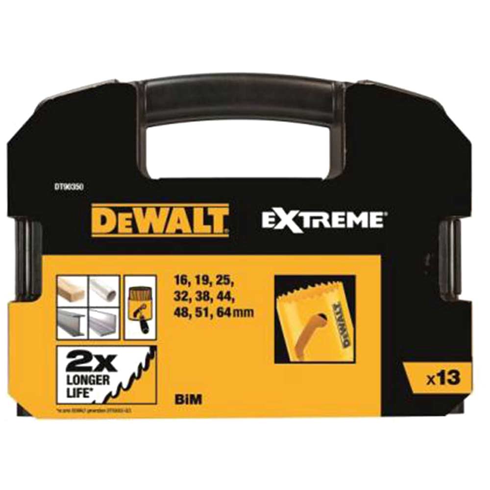 Photo of Dewalt 13 Piece Bim Extreme General Purpose Holesaw Set