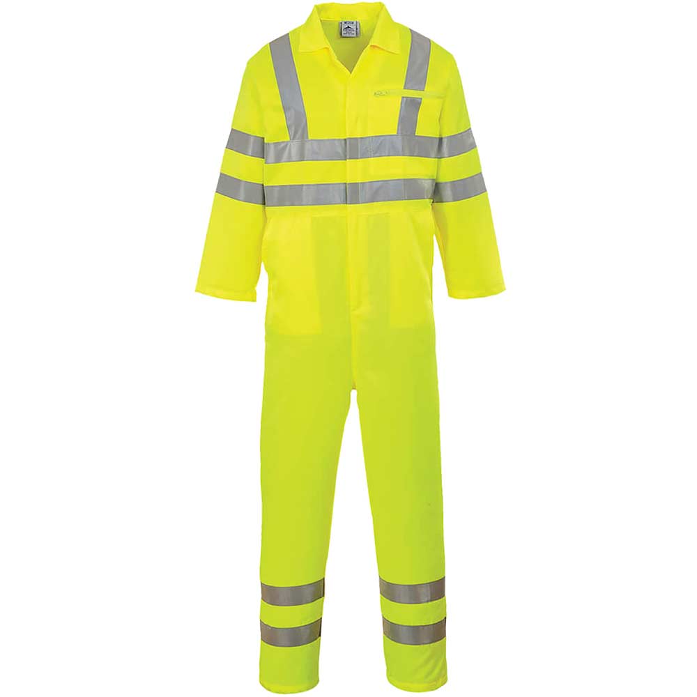 Photo of Portwest Class 3 Hi Vis Poly Cotton Overall Yellow 2xl