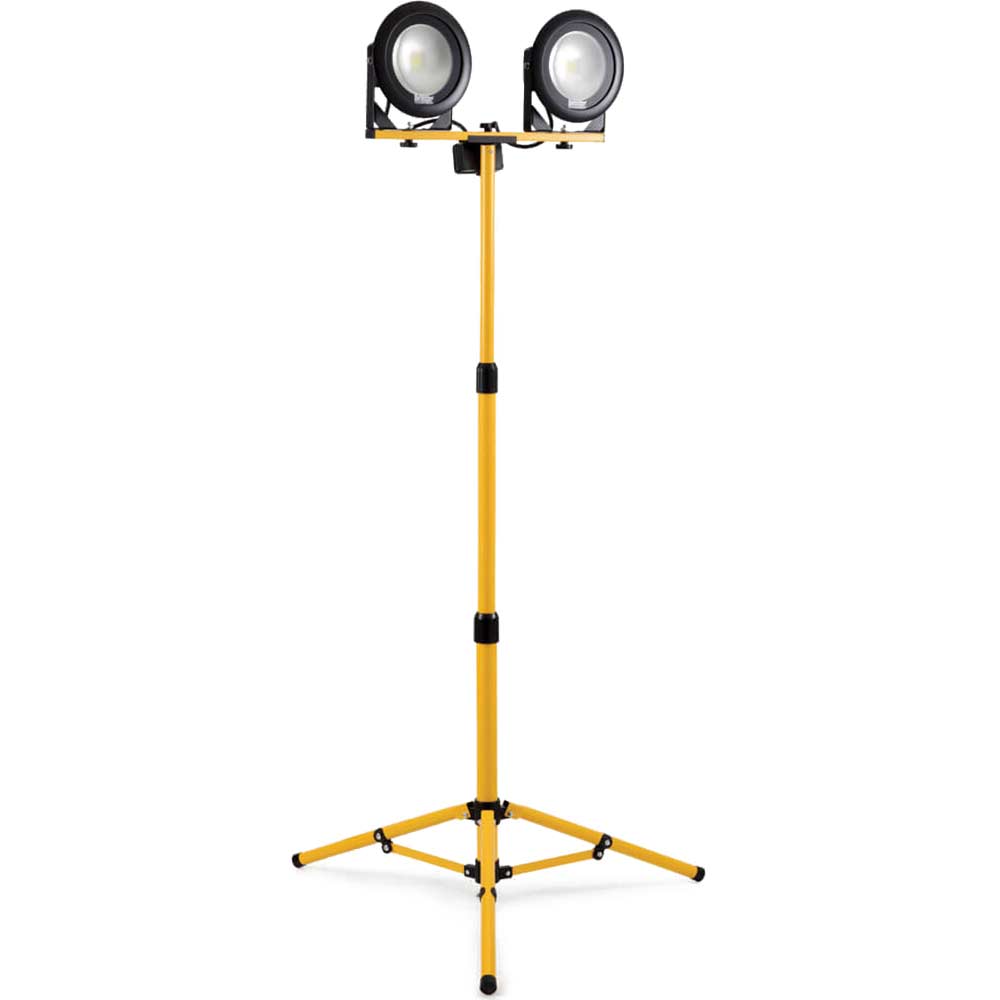 Photo of Defender Led Twin Head Work Light Telescopic Tripod 240v
