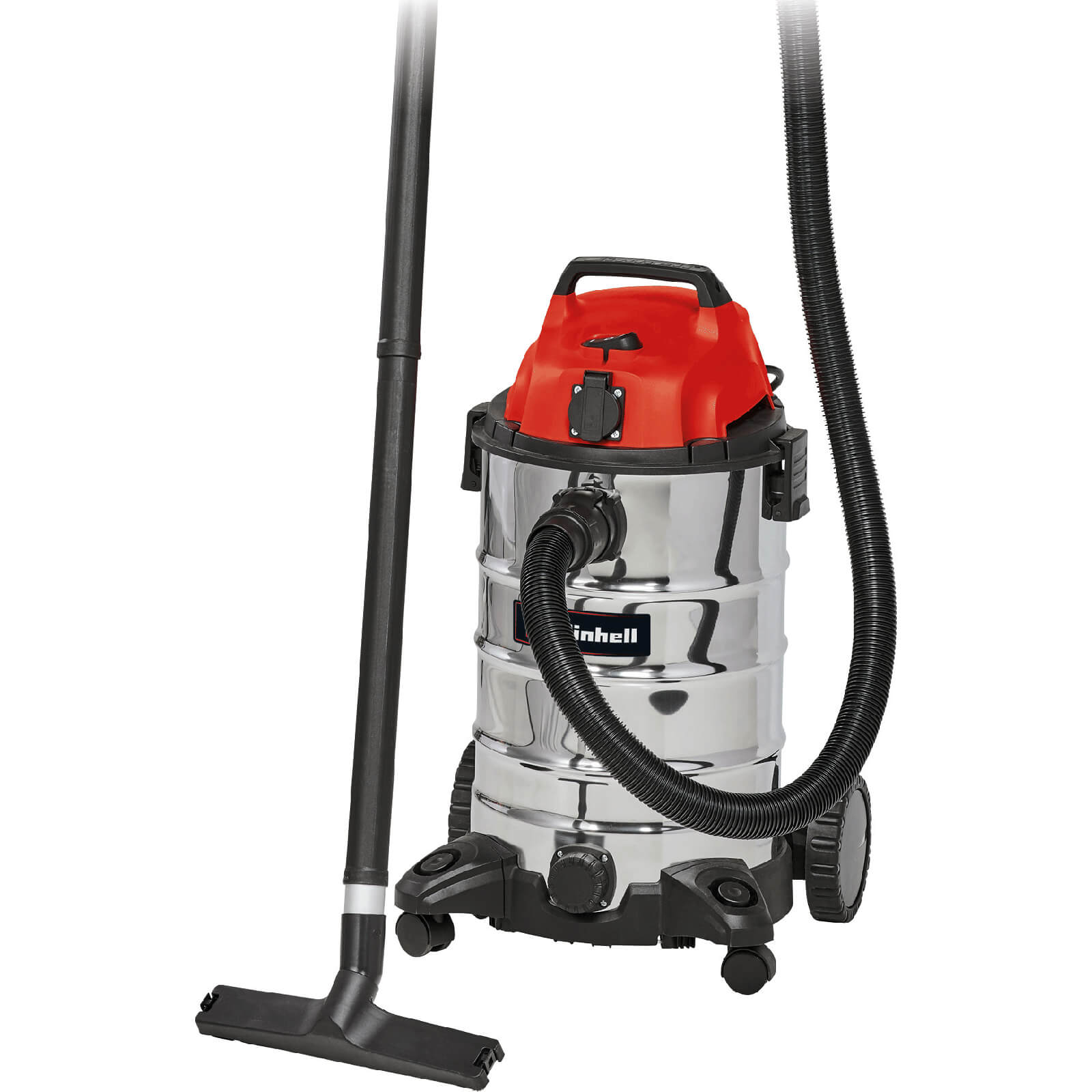 Einhell TC-VC 1930 SA Stainless Steel Wet and Dry Vacuum Cleaner with Power Take Off 30L