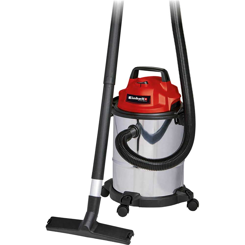 Einhell TC-VC 1815 S Stainless Steel Wet and Dry Vacuum Cleaner 15L