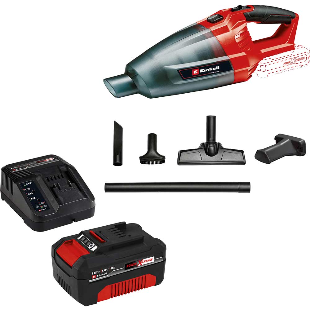 Einhell TE-VC 18 Li 18v Cordless Handheld Vaccuum Cleaner 1 x 4ah Li-ion Charger No Case