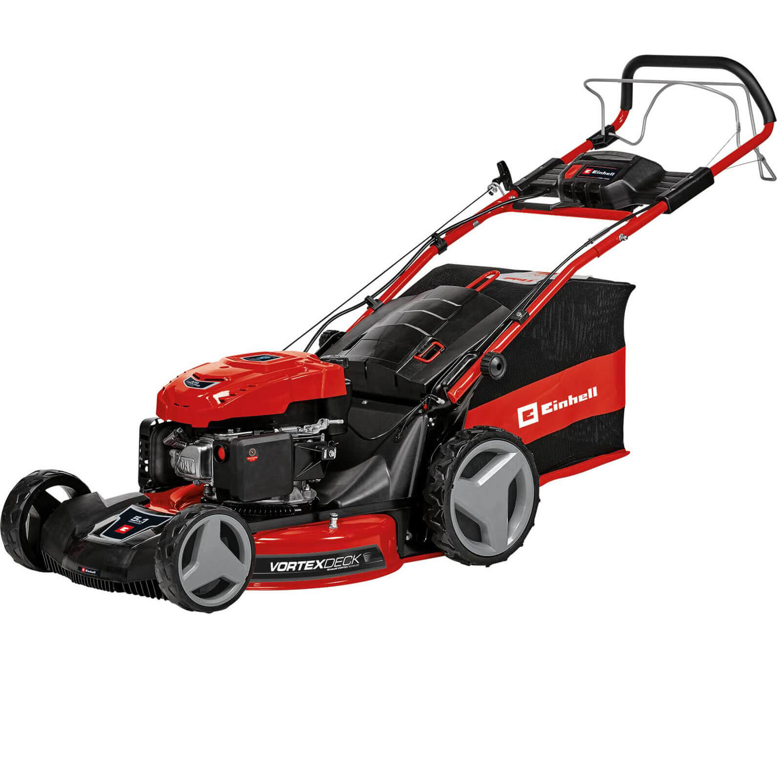 Photo of Einhell Ge-pm 53/2 S Hw-e Li Self Propelled Petrol Lawnmower 530mm With Electric Start