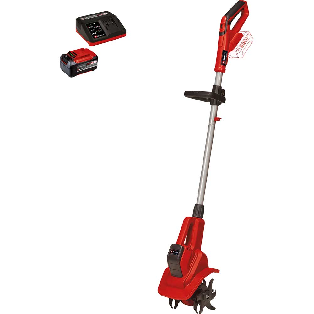 Einhell GE-CR 18/20 Li E 18v Cordless Tiller 200mm 1 x 5.2ah Li-ion Charger