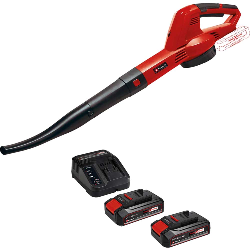 Einhell GC-CL 18/1 Li E 18v Cordless Leaf Blower 2 x 2.5ah Li-ion Charger