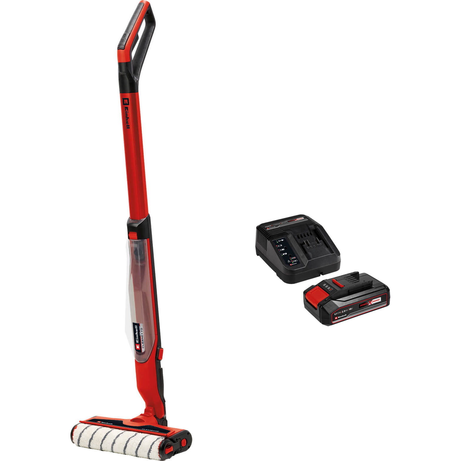 Einhell CLEANEXXO 18v Cordless Hard Floor Cleaner 1 x 2.5ah Li-ion Charger