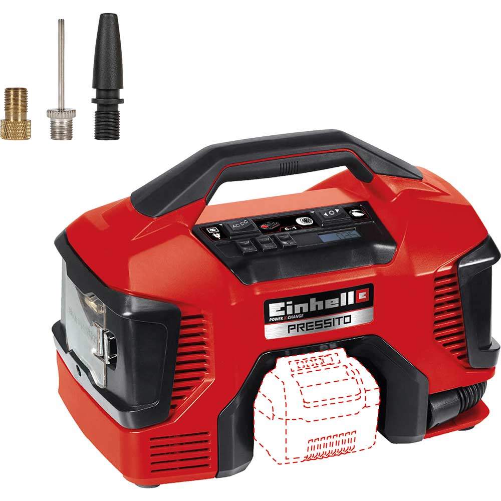 Image of Einhell PRESSITO 18v Cordless Hybrid Compressor Air Pump No Batteries No Charger No Case