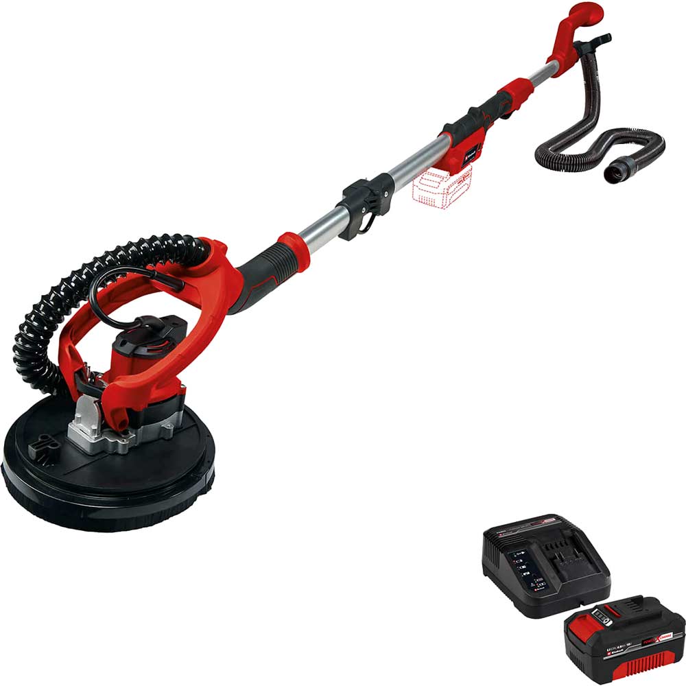 Image of Einhell TE-DW 18/225 Li 18v Cordless 225mm Drywall Sander 1 x 4ah Li-ion Charger No Case