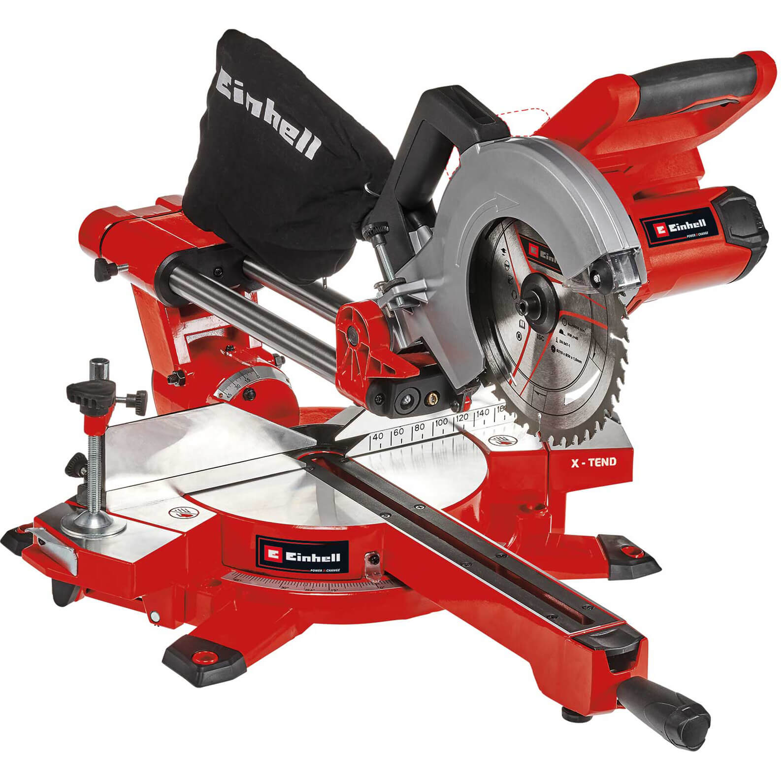 Image of Einhell TE-SM 36/210 36v Cordless Sliding Mitre Saw 210mm No Batteries No Charger No Case
