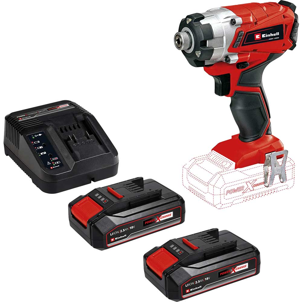 Photo of Einhell Te-ci 18/1 Li 18v Cordless Impact Driver 2 X 2.5ah Li-ion Charger No Case