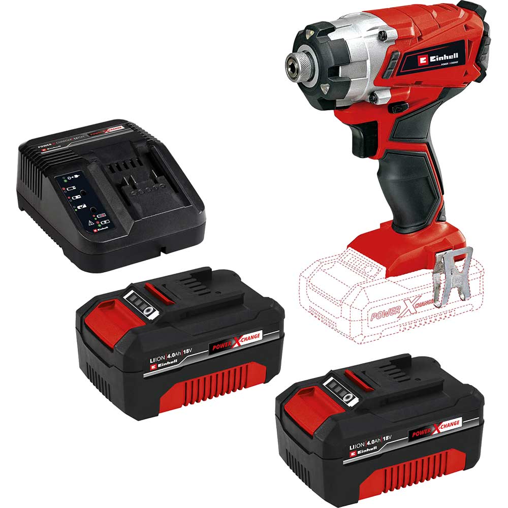 Photo of Einhell Te-ci 18/1 Li 18v Cordless Impact Driver 2 X 4ah Li-ion Charger No Case