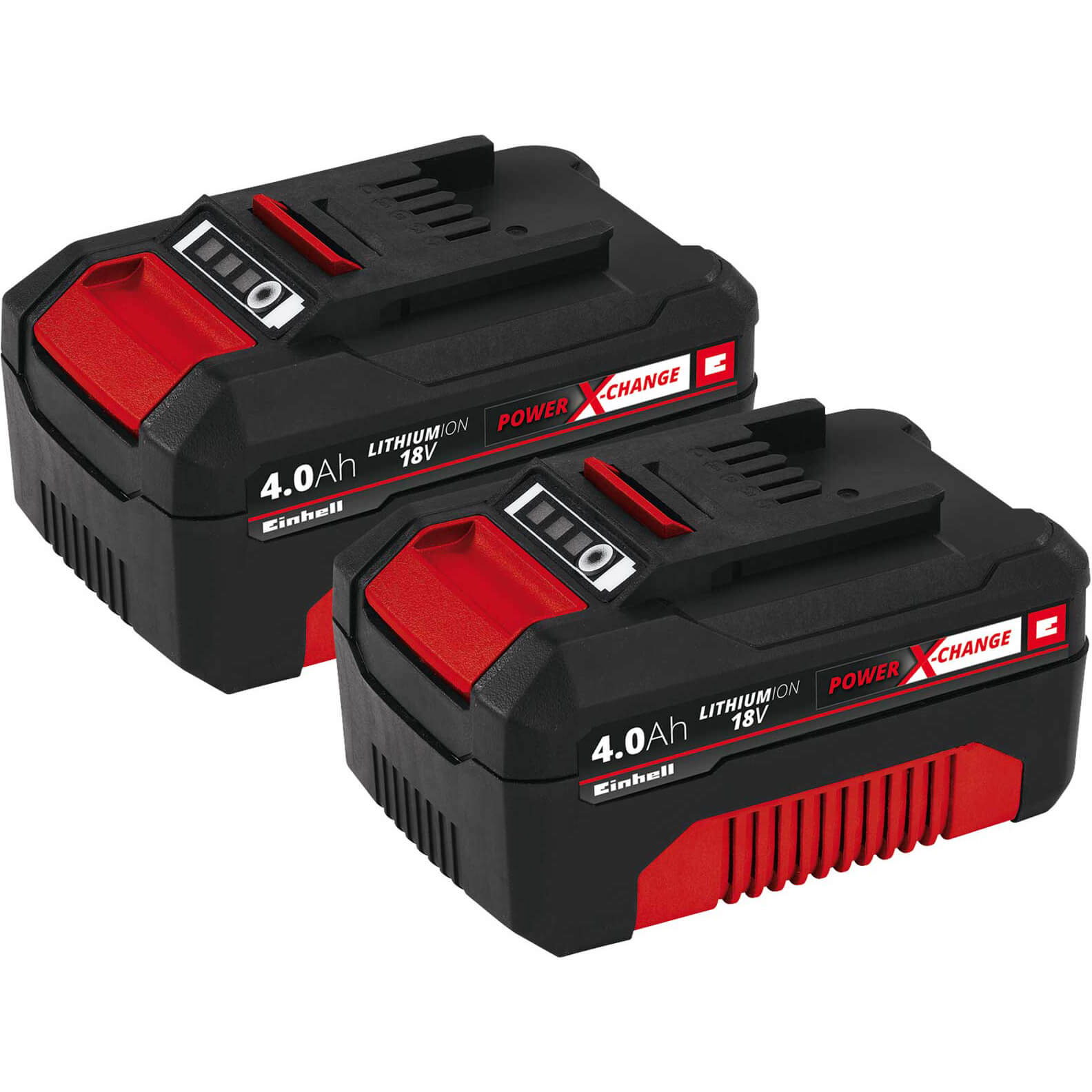 Einhell Genuine Power X-Change Twin Pack Cordless Batteries 4ah 4ah