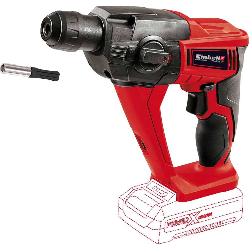 Image of Einhell TE-HD 18 Li 18v Cordless 1.2J SDS Plus Rotary Hammer Drill No Batteries No Charger No Case