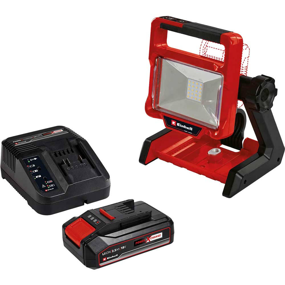 Image of Einhell TE-CL 18/2000 LiAC 18v Cordless Hybrid Work Light 1 x 2.5ah Li-ion Charger No Case