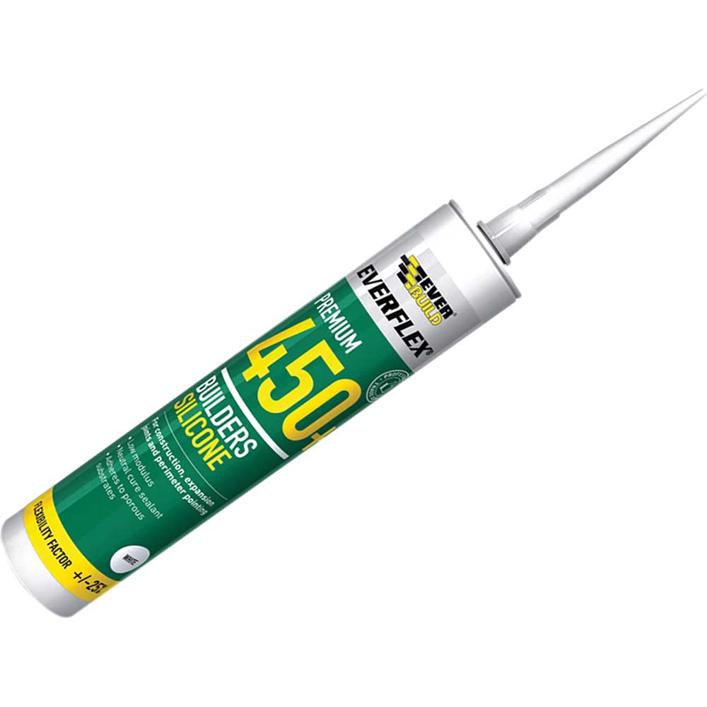 Image of Everbuild Builders Silicone Sealant Oak 310ml