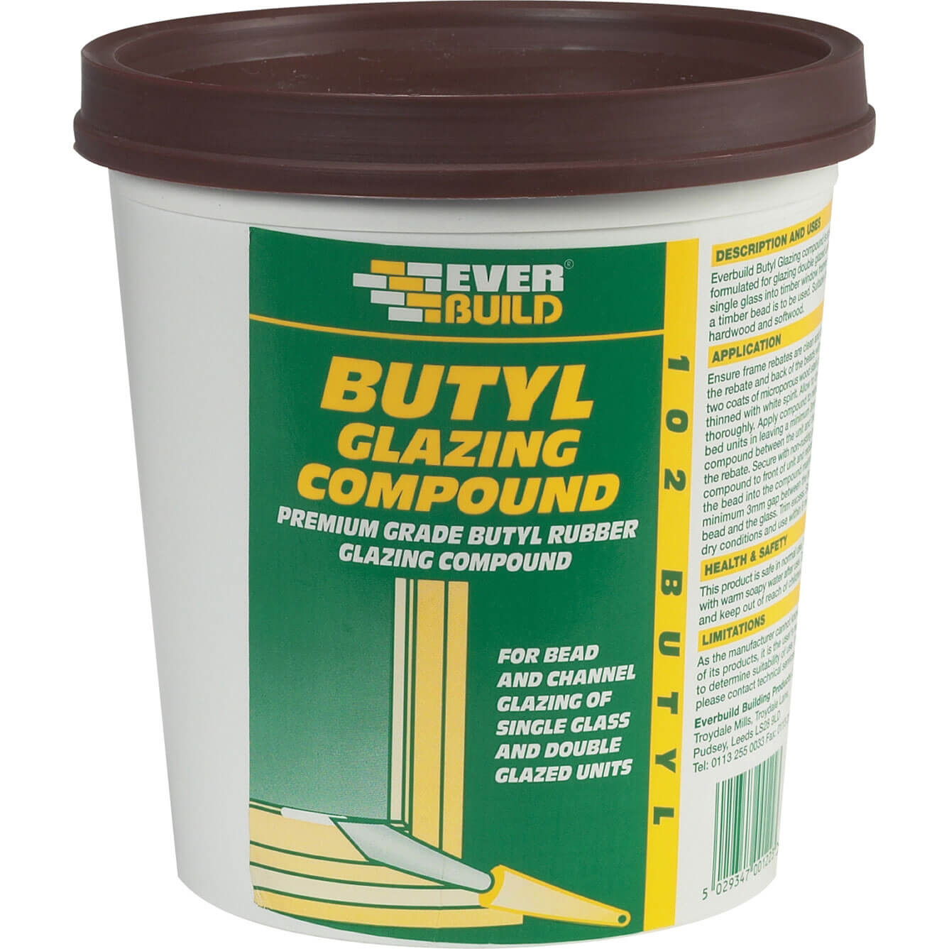 Photo of Everbuild Butyl Glazing Compound Brown 2kg