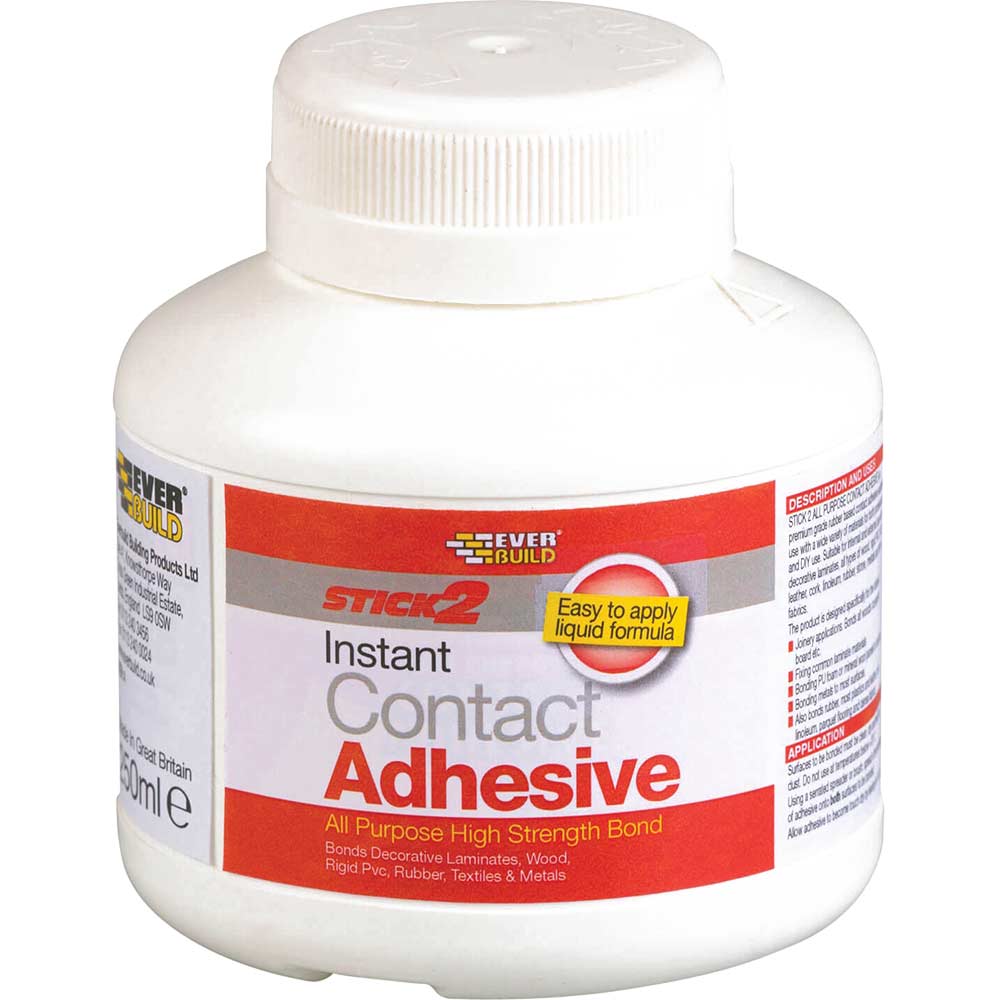 Image of Everbuild Stick 2 All Purpose Contact Adhesive 250ml