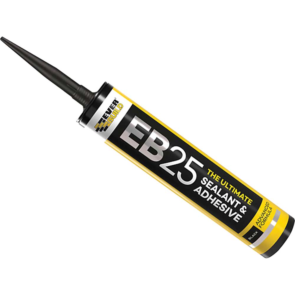 Photo of Everbuild E2525 Hybrid Sealant Adhesive Black 300ml