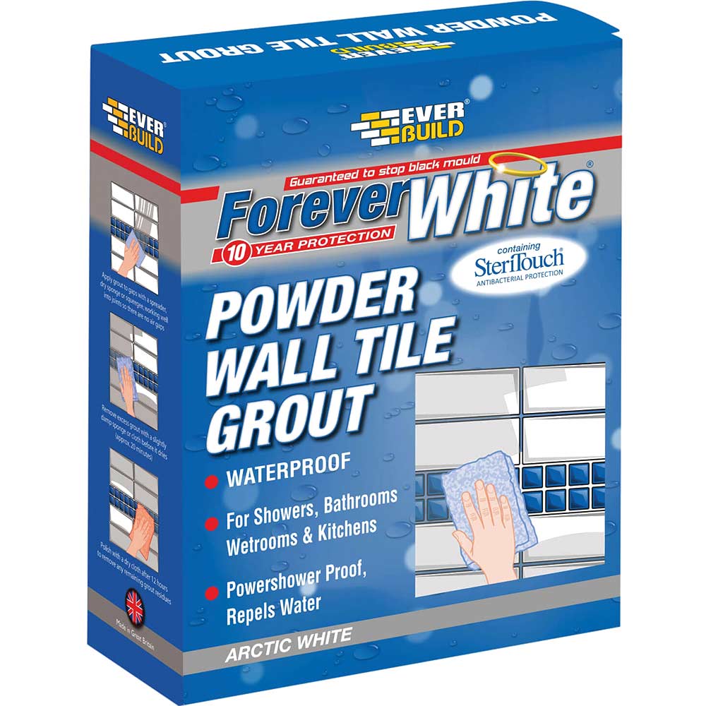 Everbuild Forever White Powder Wall Tile Grout Grout