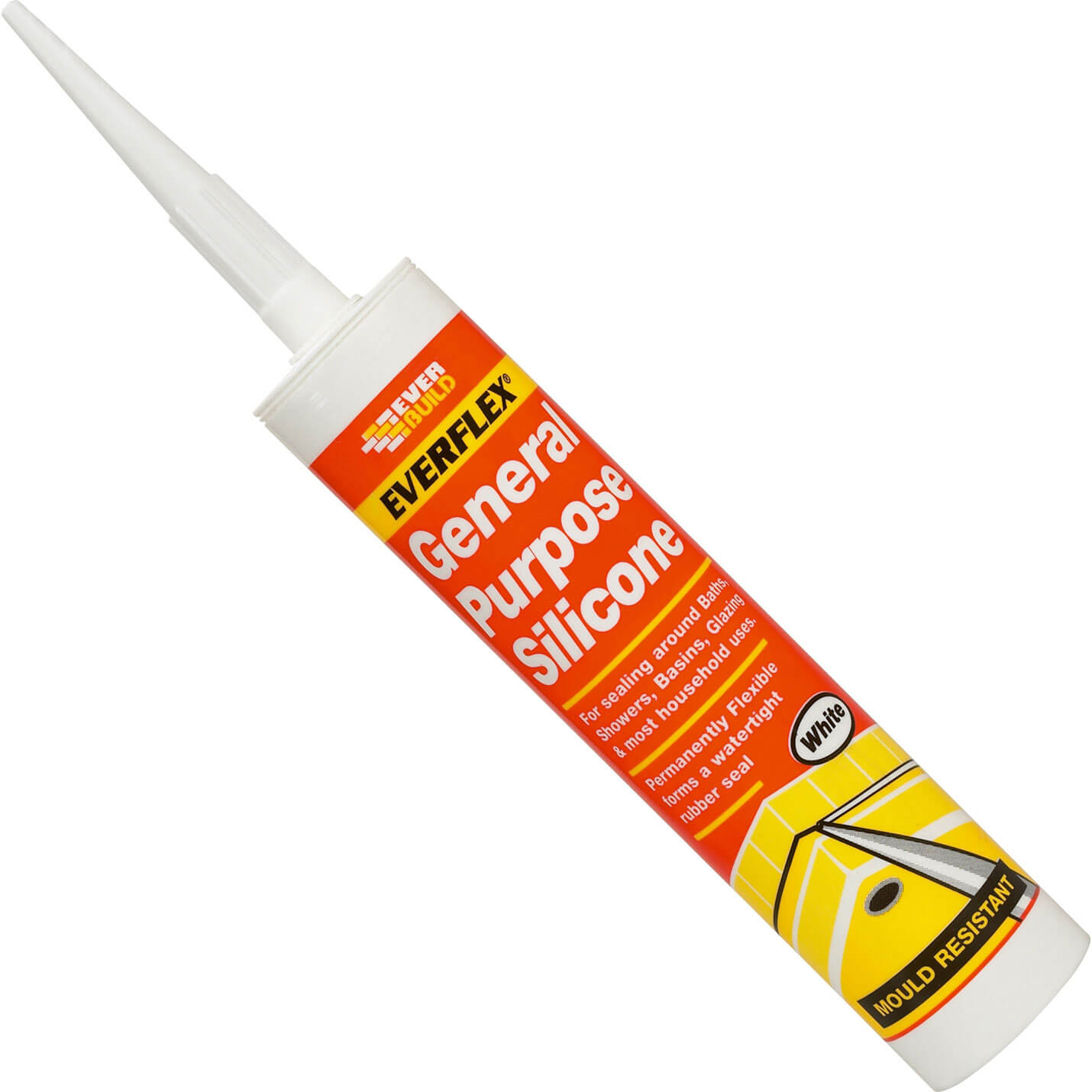 Image of Everbuild General Purpose Silicone Sealant Clear 310ml