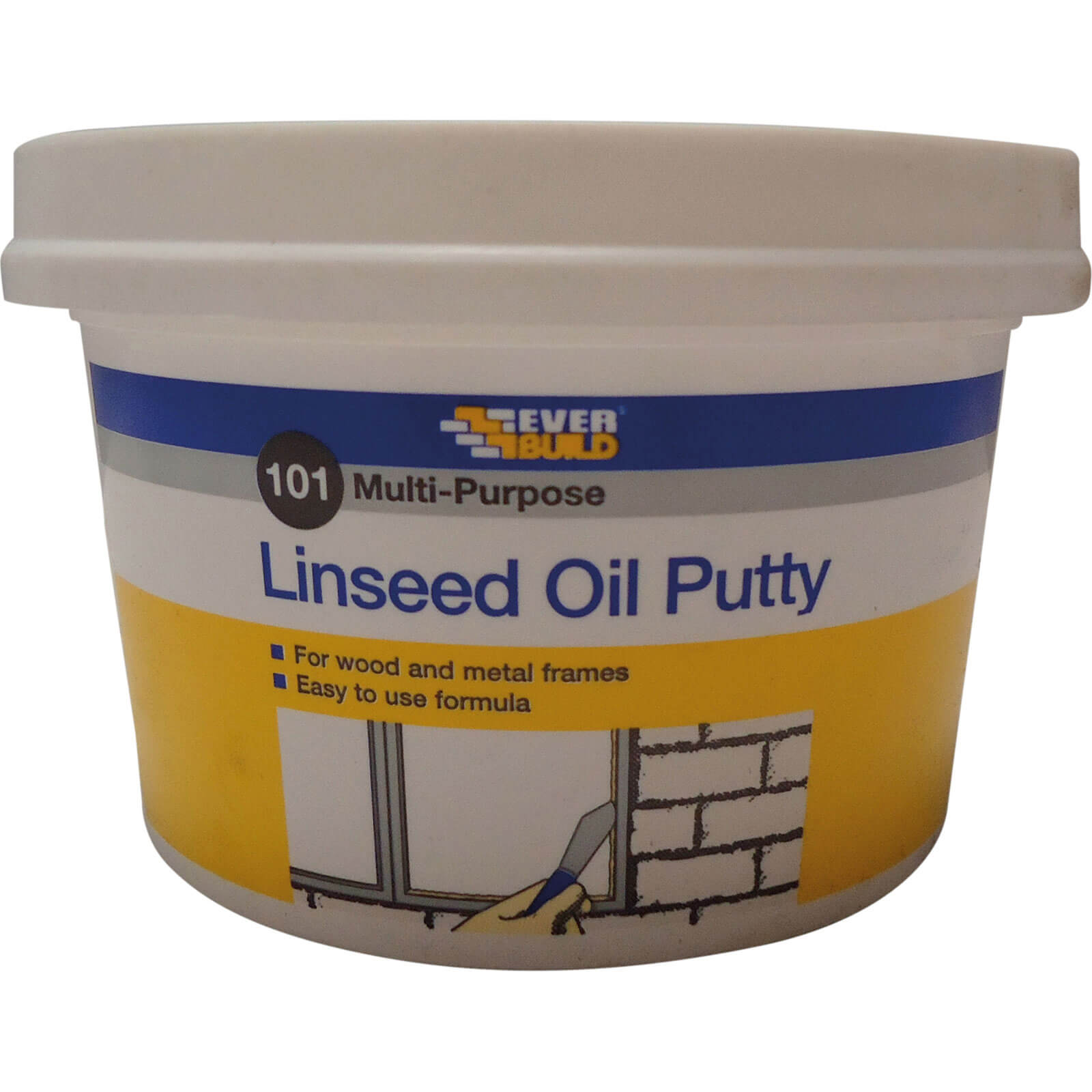 Image of Everbuild 101 Multi-Purpose Linseed Oil Putty Natural 500g
