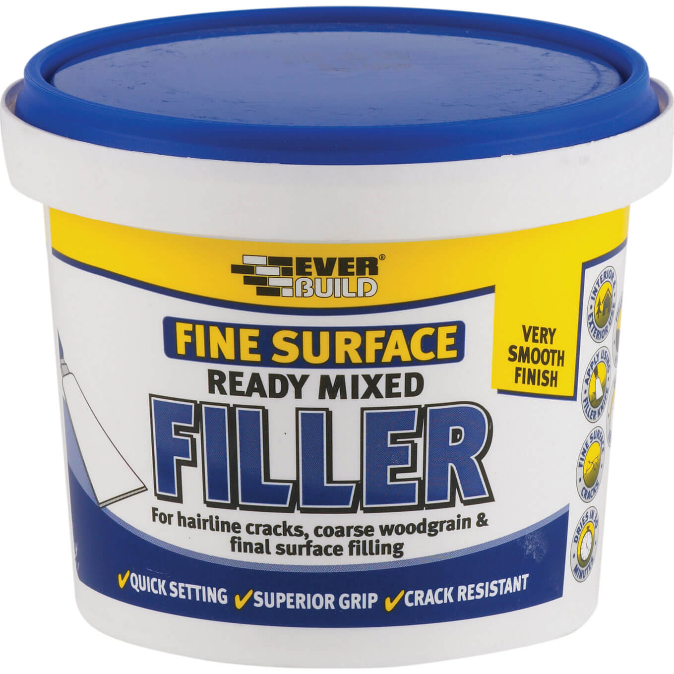 Image of Everbuild Ready Mixed Fine Surface Filler 600g